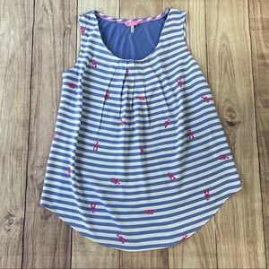 Joules Gorgeous and Fun Lobster Tank Top EUC!